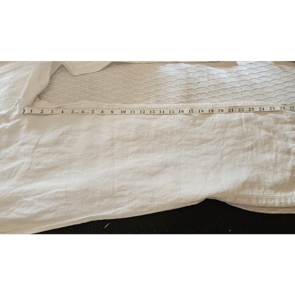 French Connection 100% Linen White Size Medium Relaxed Fit Pants - Picture 5 of 8